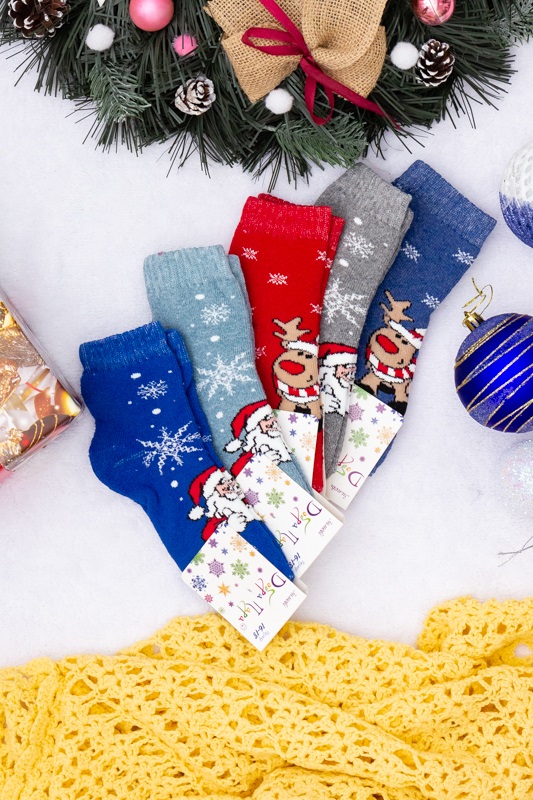 Шкарпетки дитячі "Новорічні" (зима)